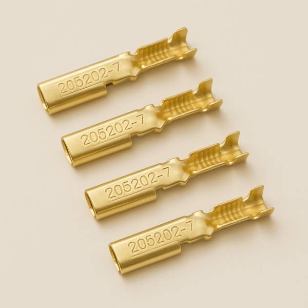 AMP 205202-7 Gold-Plated Crimp Terminal